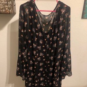 Torrid long sleeve floral dress plus size